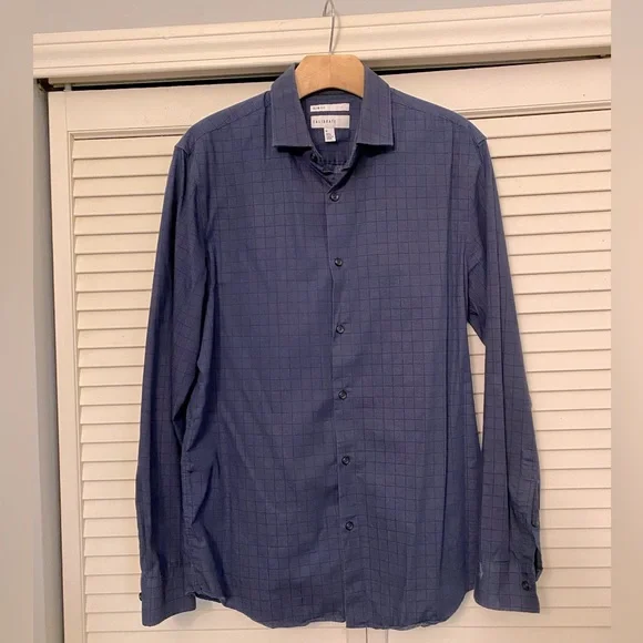 C2 By Calibrate Shirts | Mens Calibrate Dress Shirt Size Medium | Color: Blue | Size: M | Moreytarkeshian's Closet